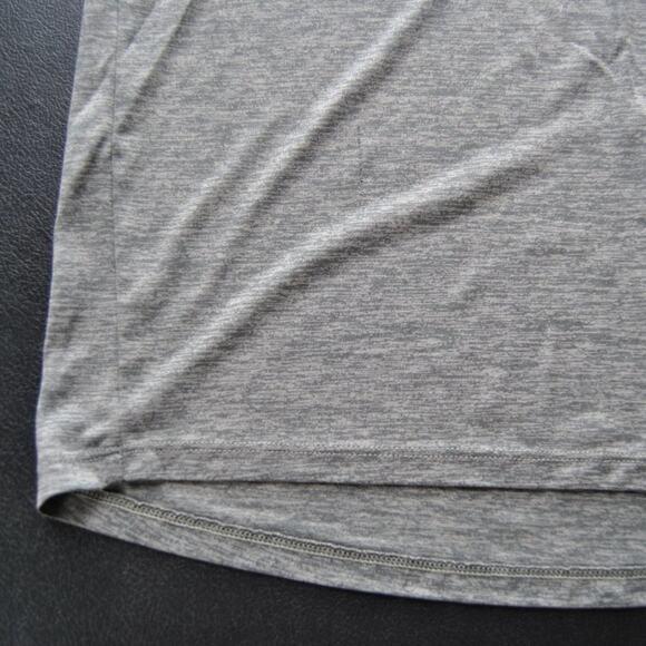 Under Armour Tech Medium Gray Short Sleeve Shirt w/ Small Black Logo - Picture 3 of 5
